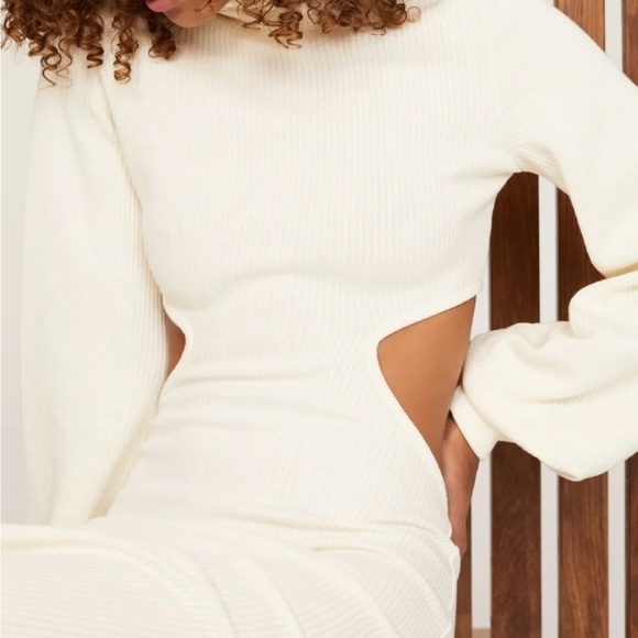 NWT WeWoreWhat Cut Out Sweater Dress - Picture 2 of 8